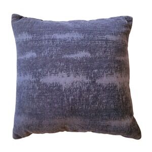 Classic Concepts Blue Tan Abstract Linen Feather Down Throw Pillow 18x18 Modern